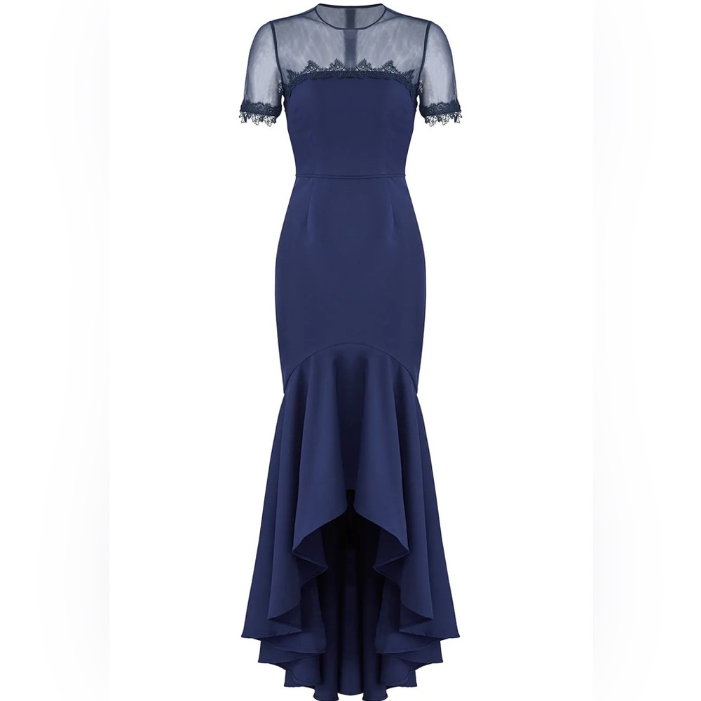 JS Collection High Low Illusion Gown